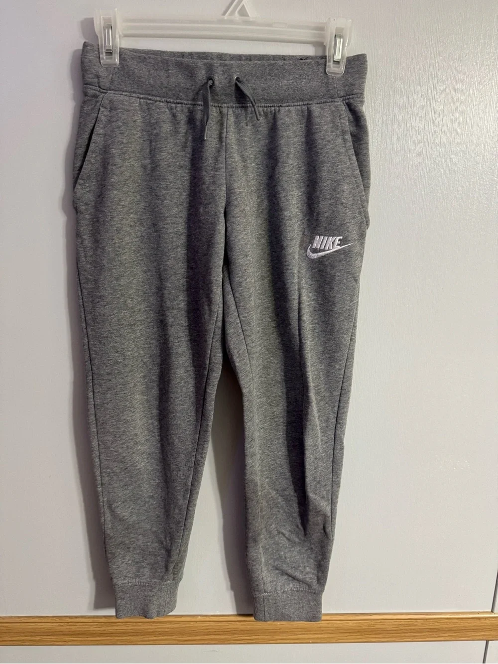 Nike Unisex Youth Heather Gray Jogger Pants Size Medium
